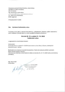 Vyhlášení ředitelského volna