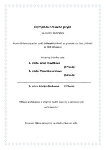 Olympiáda v českém jazyce